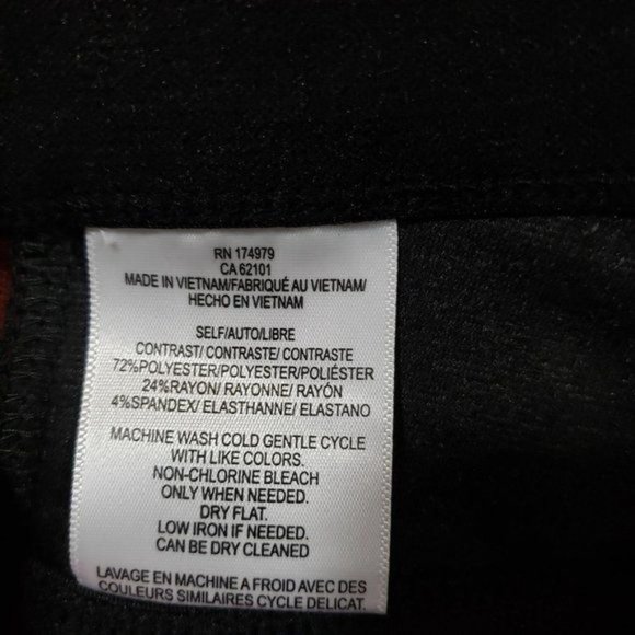 BCBGMaxAzria NWT burgundy combo leggings woman's size XS - Picture 8 of 8